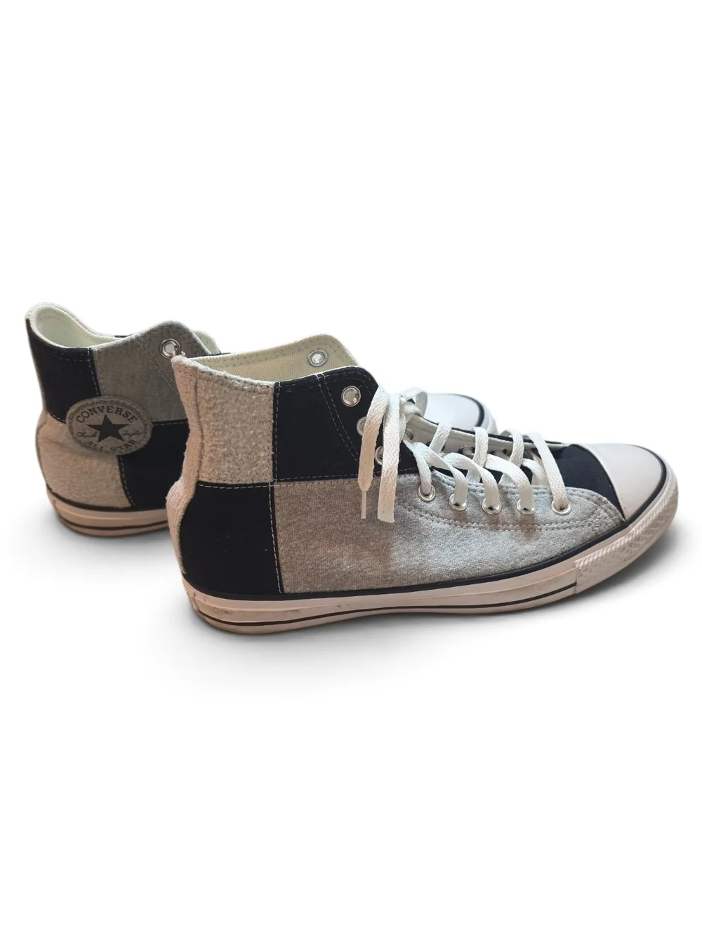 Classic UV High-Top Canvas Sneakers for Men Or Women- Black & Gray